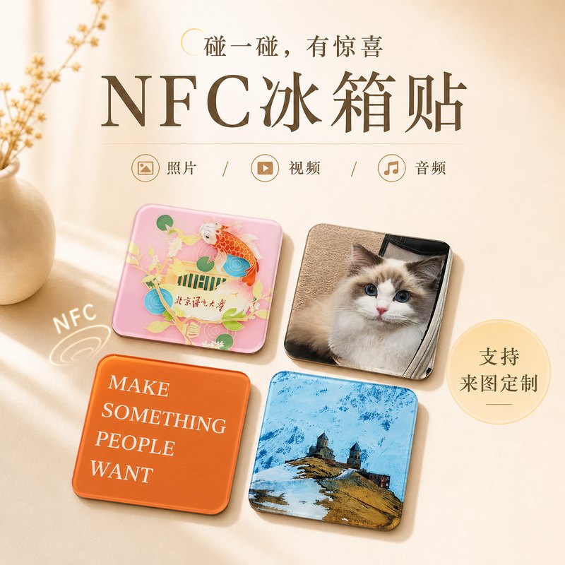来图定制NFC冰箱贴 会说话的照片