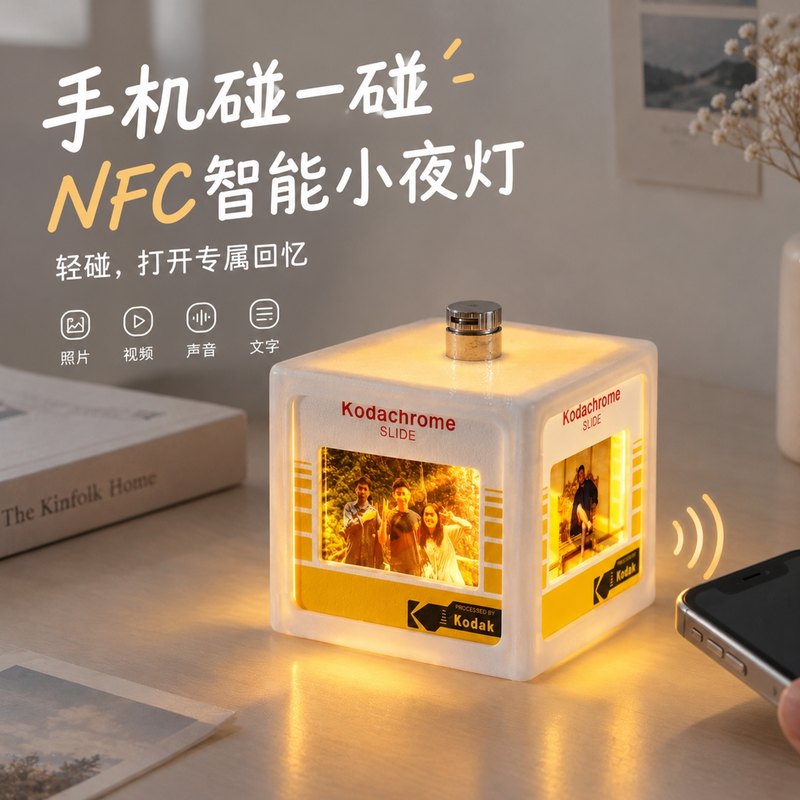 DIY小夜灯NFC智能纪念礼物