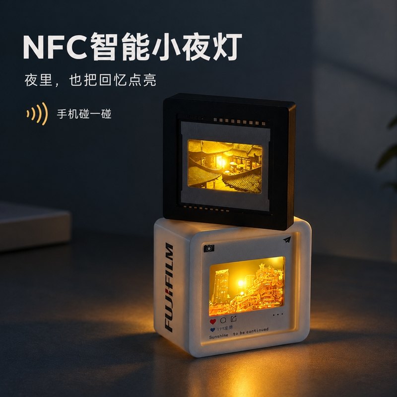 定制照片小夜灯DIY透光相框灯